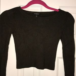 EXPRESS sweater crop top